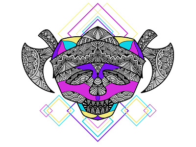 Ornament Skull Pirates Decorative - 4 art artwork decorative design drawing etnic illustration line line art ornament pattern stained glass unique vintage
