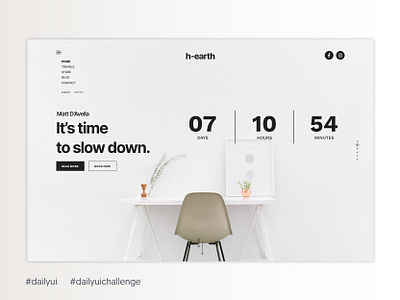Daily UI #014 - Countdown Timer 014 aveiro clean design clean ui clock app counterdown daily ui dailyui dailyui014 elvas freelancer graphic designer grid layout menu minimalism minimalist timer ui designer ui ux