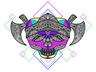 Ornament Skull Pirates Decorative - 5 art artwork background art decorative design ethnic etnic illustration line art ornament pattern stained glass unique vintage