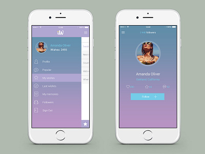 Mobile App - IWish app applicaiton clean colors design mobile app mobile design mobile ui ui ux