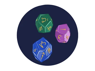 Oracle Dice alchemy astrology dice icon icon set icons icons design magic oracle psychic runes witch witches