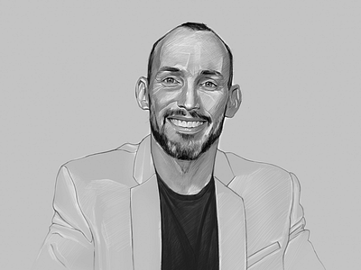 My friend Quique Guijarro digital draw illustration portrait