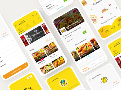 Gokhana - Food Ordering App app booking booking app food food app food ordering food ordering app gokhana goprotoz goprotozdesign mobile app ui uiux user experience user interface ux