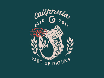 California Mermaid availabledesign badgedesign badgedesigners california customculture customdesign designforsale digital drawing graphicdesign handdrawn handdrawn type handlettering illustration logo merchdesign mermaid naturaworks printeddesign tshirtdesign