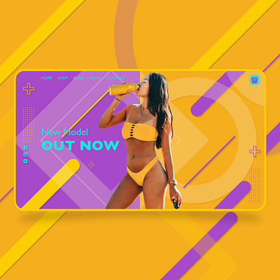 Bikini online fashion store girl character modern website online shop ui design user experience designer user interface user interface design web designer website website design