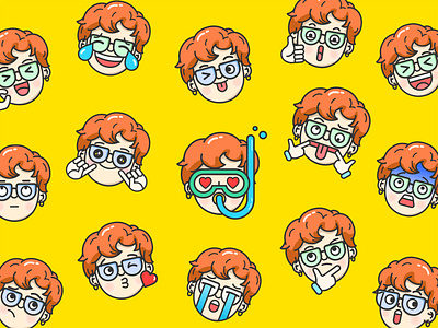 Character Emoji Design character design design emoji flat graphic icon illustration vector