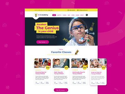 Kids camp - web design agency courses education fun kids kids camp kindergarten landing page landingpage modern website playgroup school website web agency web company web design web designer web developer web illustration webdesign website
