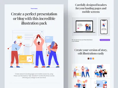 Teammates Illustrations ai business cloud collaboration communication coworking infographics landing management networking png svg task team vector web work