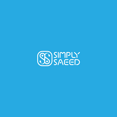 SIMPLY SAEED branding design flat icon identity lettering logo minimal type typography