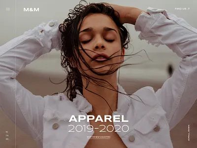 Clothing Website Design big background images e comerce fashion lifestyle minimal uidesign uiux website