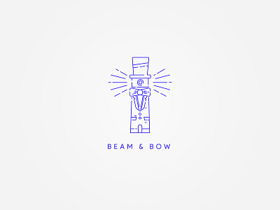 Beam & Bow design flat lighthouse like a sir logo minimal stroke