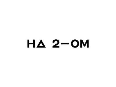 На 2-ом (На втором) design floor geometry logotype minimal number restaurant typography