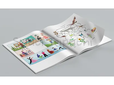 Book Illustrations design flat illustration illustrator vector