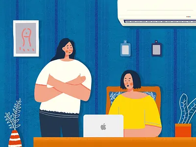 Work illustration work