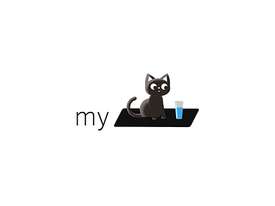 Cute Cat 2d adobe after effects animal animation art black blue cat character gif illustration lettering logo loop motion texture typeface vector weekly