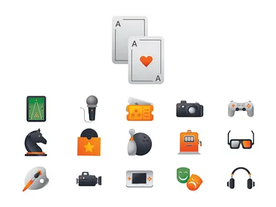 Entertainment Icons app design dribbble entertainment freepik game icon icons illustration logo ui ux vector