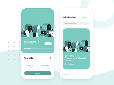 Utilities app design home houses interface ios mobile ui utilities
