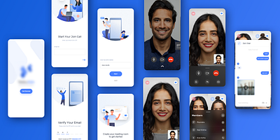 Video Calling Conference App branding call calling calling app conference design dribbble dribbble best shot hello dribbble illustration logo shots ui ui design video