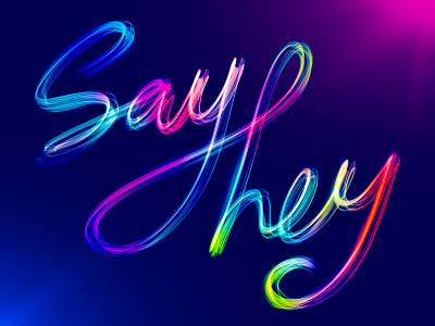 Sayhey! color design designer futuristic india lettering logotype typography visual visual art