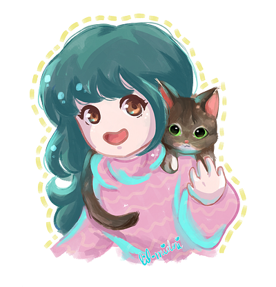 Self portrait characters color conceptart doodle illustration me self portrait