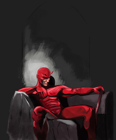 Daredevil animation character digitalpainting illustration painting web