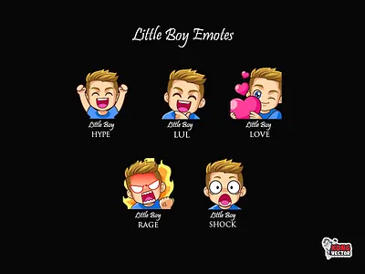 Little Boy Twitch Emotes badges customized emotes subbadges twitch twitchbadges twitchchart twitchcreative twitchemotes twitchpanels twitchsubbadges