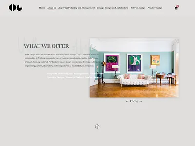 Artisan Design - Website architecture artisan design interior design ui user interface vintage webdesign webpage website design
