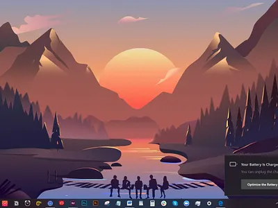 Windows 10 - Charge Completed Notification adobe xd design micro interaction notification center product design ux windows 10