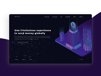 Oracul / User Interface Design b2b bitcoin blockchain business coins finance fintech grapgic design landing page landing page concept landing page design principle product design saas technology trend trend 2019 ui ux user experience visual