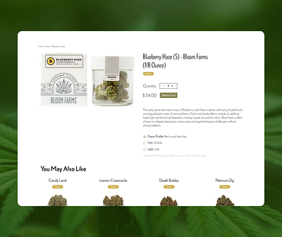 Medical and Recreational Cannabis Shop Page Mock-up cannabis cannabis design cannabis shop cbd cbdoil design ecommerce ecommerce shop hemp homepage homepage design homepagedesign site web website wordpress