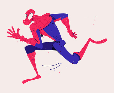 Spidey number two! character design comic daily daily drawing hero marvel run running spider spiderman spiderverse