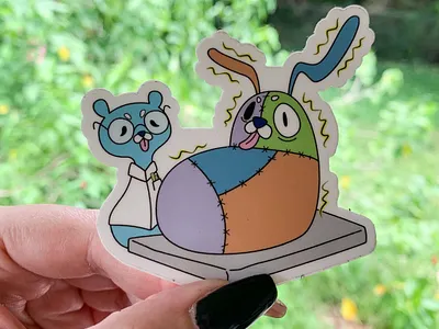 Dr. FrankenYuki cute design frankenstein halloween illustration oc original character spooky vector