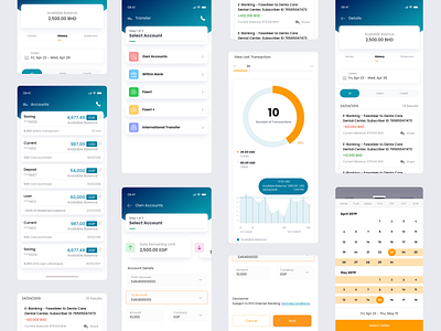 New Mobile Banking App banking app blue clean ui design mobile modern ui ux