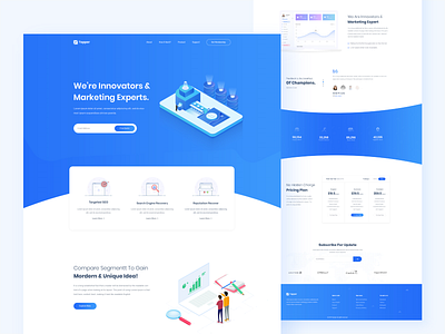 SEO Landing Page 2019 trends agency challenge digital marketing illustration landing page ui landingpage minimal pricing plans seo seo services socialmedia ui web web design website design