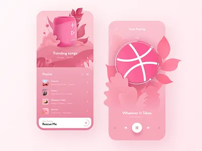 Music App illustraion mobile app mobile app design music music app music player procreate sound ui ux