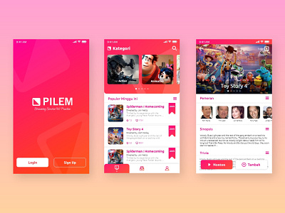 UI Design Streaming Service Exploration uidesign uiux xd design