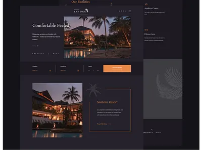 Hotel and Resort Website clean ui design hotels resort ui ui ux ui ux design ui desgin ui design web webdesign