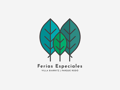 Ferias Especiales branding design illustration illustrator leaves leaves logo logo minimal tree uruguay vector