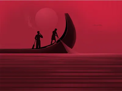 Fishing art boat chill design design art evening fineart fishing illustraion india nature ocs outdoor photoshop sky sunset