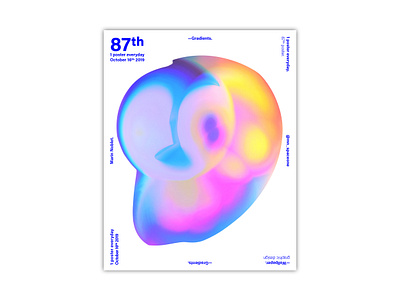 #87 — Gradients. branding cover design design identity illustration magazine