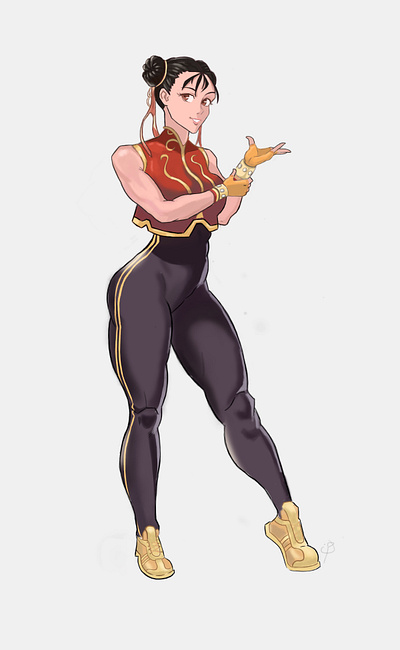 Chun-Li animation art character digitalpainting illustration painting