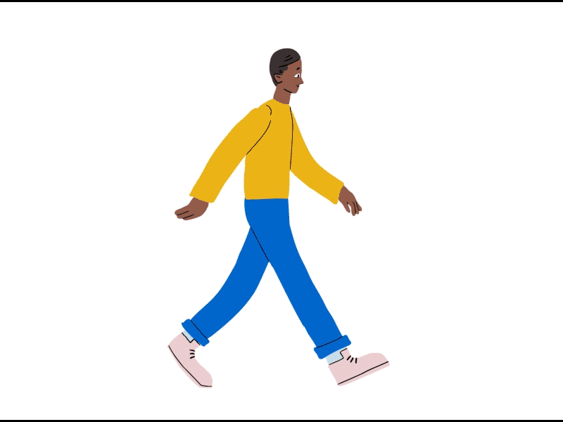 Take a walk! 2d animation caminando character design frame by frame walk walk cycle walkcycle walking