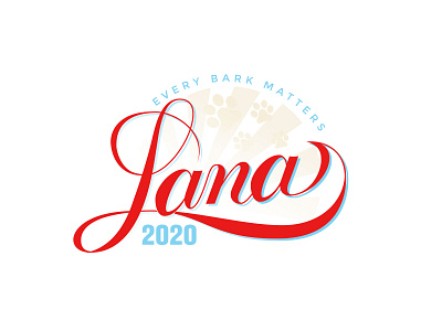 Lana 2020 2020 campaign design dog drawing lettering logo pets politics procreate rebound vector