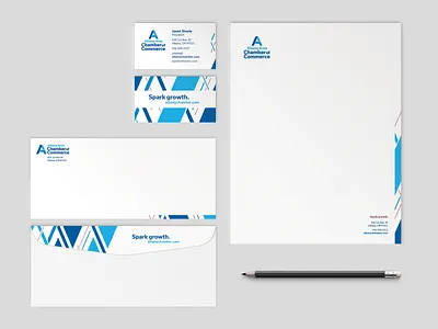 Albany Area Chamber of Commerce Stationery patterns stationery stationery design