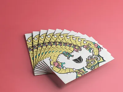 Vulcan Business Card – Back branding branding design businesscard businesscarddesign cuberto design dragon focuslab illustration logo logodesign typography ueno vector