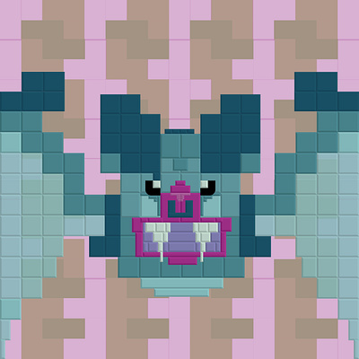 Bat Mosaic adobeillustator bat bats halloween illustration illustration art illustrator mosaic tiles vector