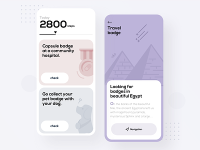 Badge APP 2 app design illustration team ui ux