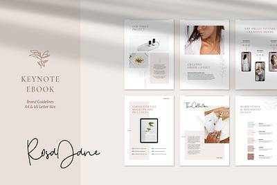 Keynote eBook Template Rosa Jane business clean creative ebook ebook design ebook template elegant keynote keynote design keynote ebook keynote ebook template keynote template minimal modern multipurpose presentation showcase simple template templates
