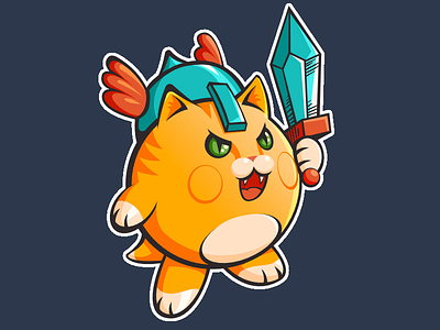 Kirbycat affinity designer color design digital drawing flat graphic illustration vector