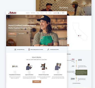 Company Branding and Site Redesign design ui website